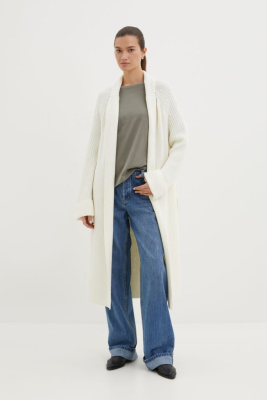 Удлиненный кардиган с поясом