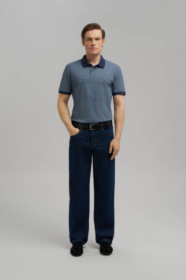 Поло прямого кроя из джерси