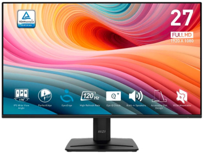 Монитор 27" MSI PRO MP275 E2 9S6-3PD3CM-043 16:9, IPS, FHD, 1/4ms, 300cd, 120Hz, VGA, HDMI, DP, SPK