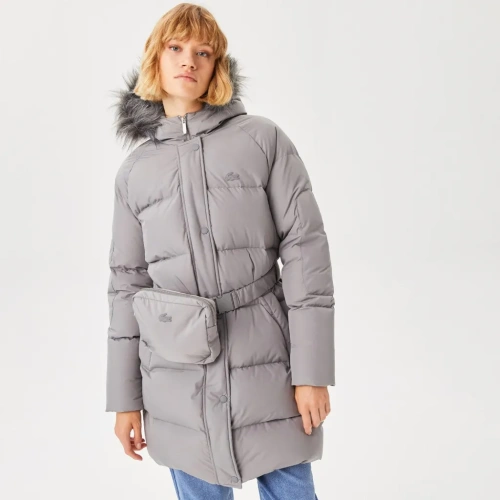 Женская куртка Lacoste с капюшоном