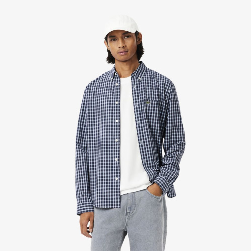 Мужская рубашка Lacoste стандартного кроя в клетку