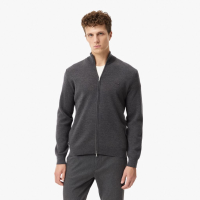 Мужской шерстяной свитер Lacoste на молнии
