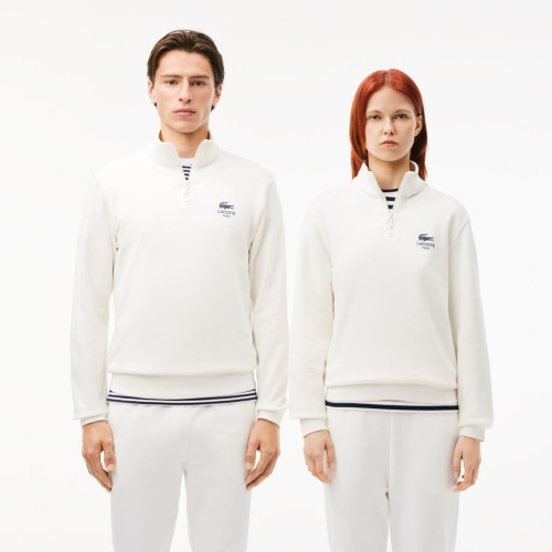 Свитшот Lacoste унисекс с застежкой-молнией с высоким воротом