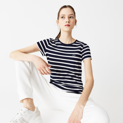 Женская футболка Lacoste приталенного кроя