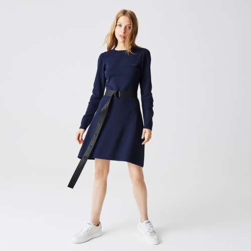 Женское платье Lacoste стандартного кроя с поясом