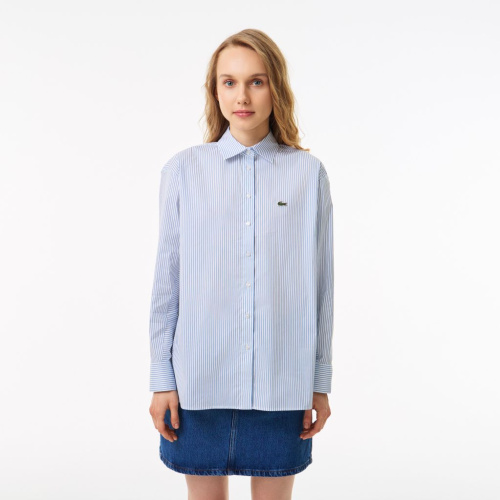 Женская рубашка Lacoste оверсайз