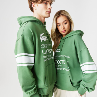 Толстовка - худи Lacoste оверсайз унисекс