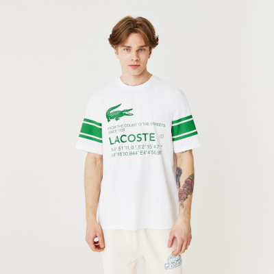 Футболка Lacoste свободного кроя унисекс