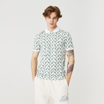 Мужское поло Lacoste приталенного кроя