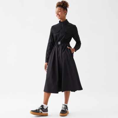 Женское платье Lacoste свободного кроя с поясом