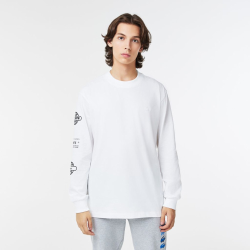 Мужская футболка Lacoste стандартного кроя с длинным рукавом