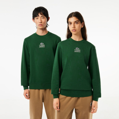 Хлопковый свитшот Lacoste унисекс