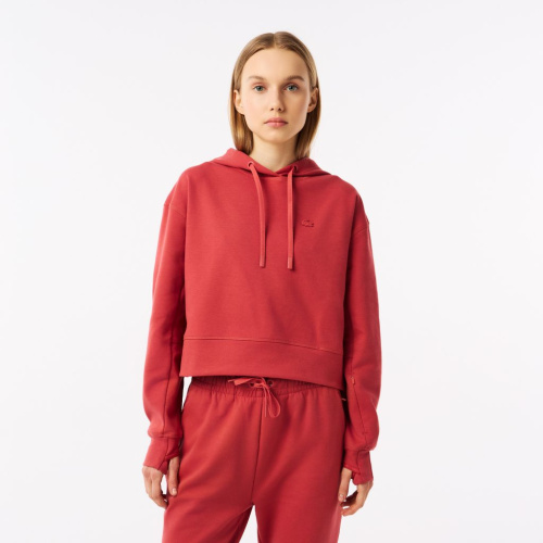 Женская толстовка Lacoste Core Active свободного кроя с капюшоном
