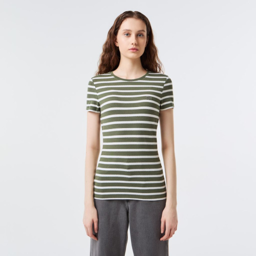 Женская футболка Lacoste приталенного кроя