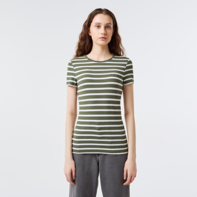 Женская футболка Lacoste приталенного кроя