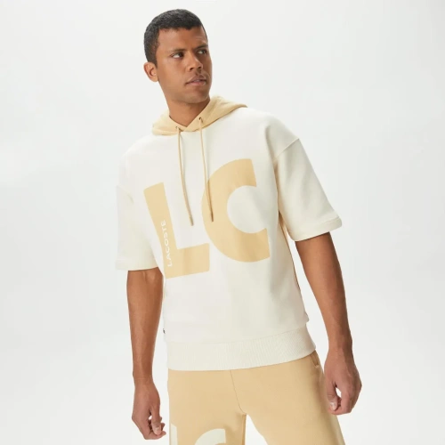 Мужская толстовка Lacoste свободного кроя с капюшоном