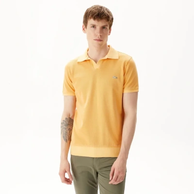 Мужское хлопковое поло Lacoste стандартного кроя