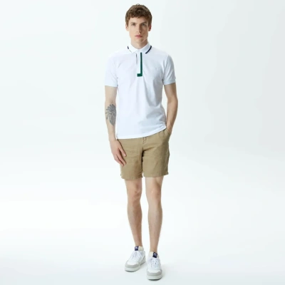Мужские льняные шорты Lacoste стандартного кроя