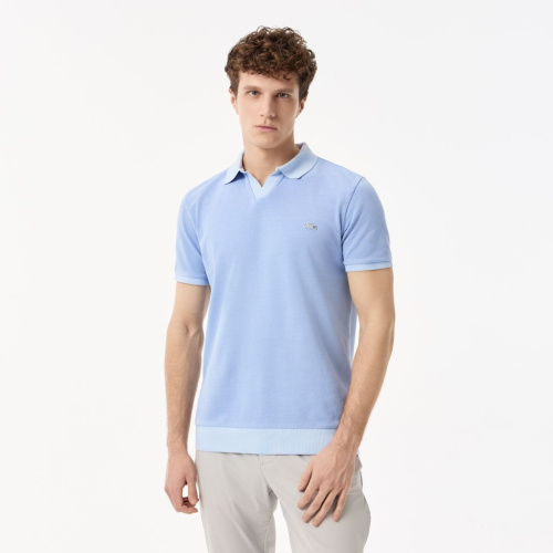 Мужское хлопковое поло Lacoste стандартного кроя
