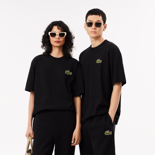 Хлопковая футболка Lacoste унисекс