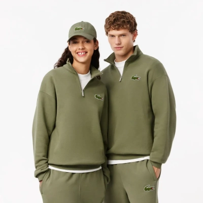 Толстовка Lacoste унисекс с молнией и высоким воротом