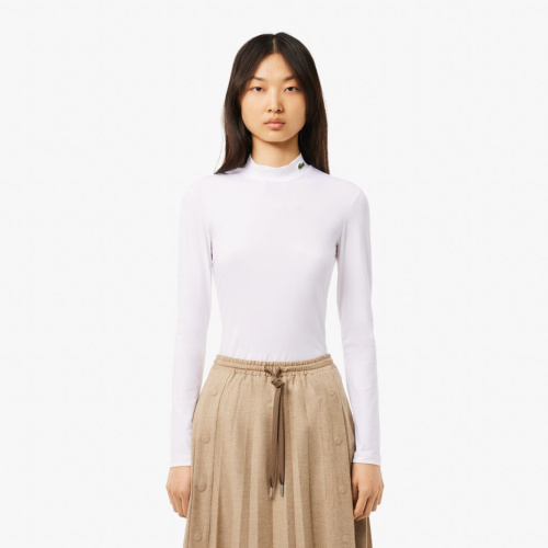 Женский лонгслив Lacoste приталенного кроя