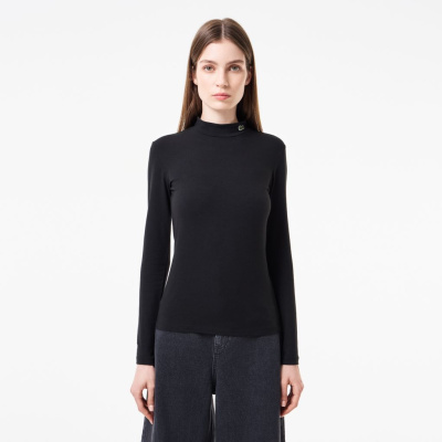 Женский лонгслив Lacoste приталенного кроя