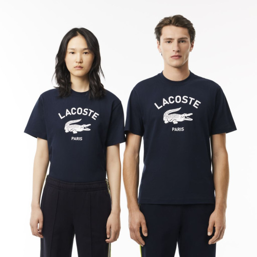 Хлопковая футболка Lacoste унисекс