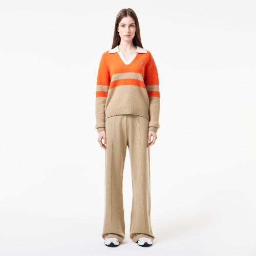 Женские шерстяные брюки Lacoste свободного кроя