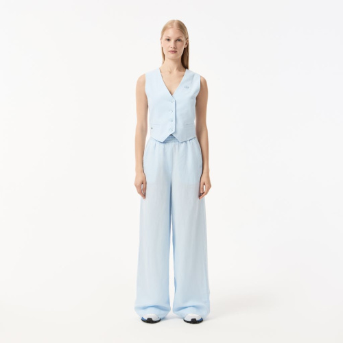 Женские прямые спортивные брюки Lacoste свободного кроя