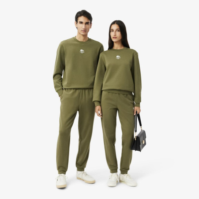 Спортивные хлопковые брюки Lacoste унисекс