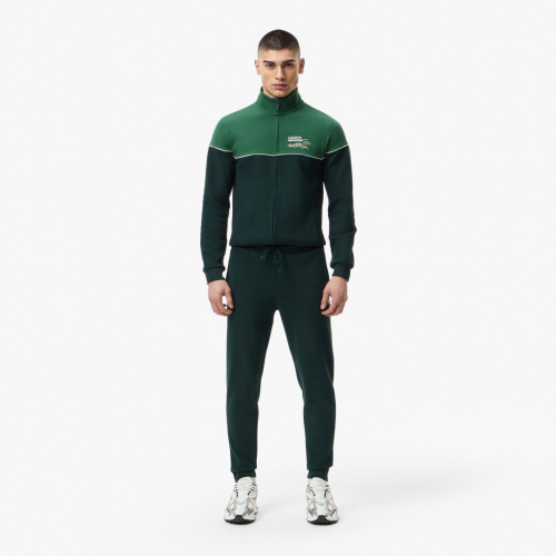 Мужские хлопковые спортивные брюки Lacoste приталенного кроя