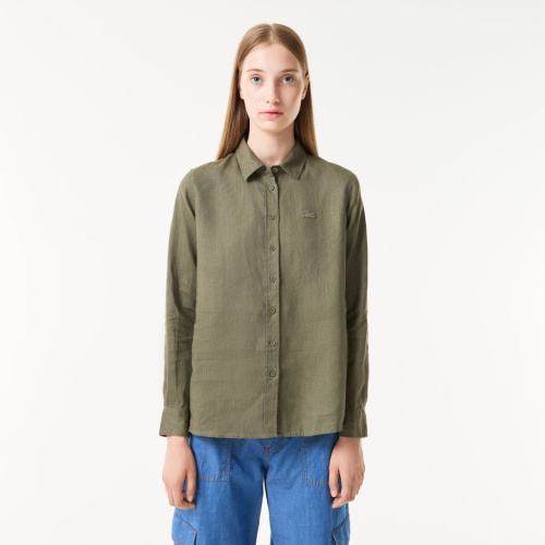 Женская рубашка Lacoste свободного кроя