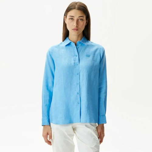 Женская рубашка Lacoste свободного кроя
