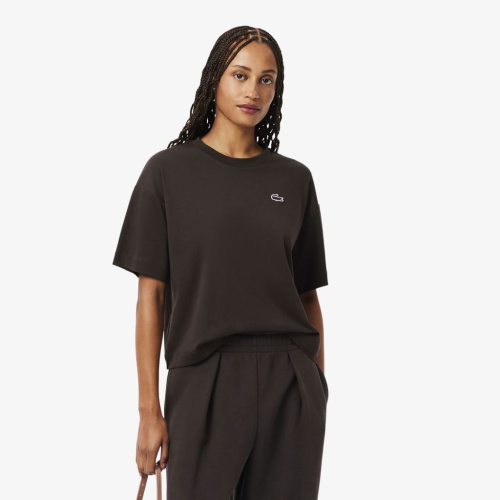 Женская хлопковая футболка Lacoste