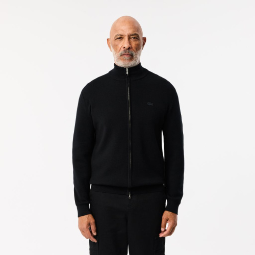 Мужской шерстяная свитер Lacoste на молнии