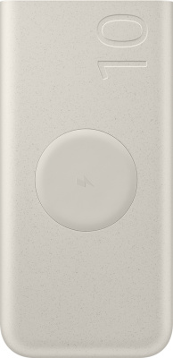 Портативное зарядное устройство Samsung EB-U2510 Qi 10 000 мАч Бежевый