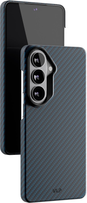 Клип-кейс VLP Kevlar Case с MagSafe для Samsung Galaxy S26 Синий