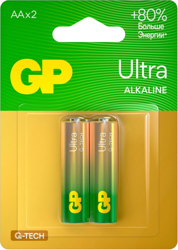 Батарейки GP Ultra Alkaline G-Tech AA (2 шт.)