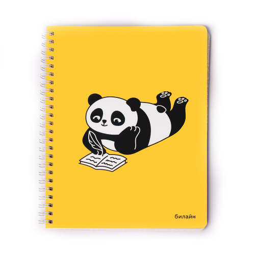 Блокнот билайн «Панда» Жёлтый