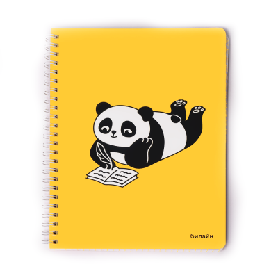 Блокнот билайн «Панда» Жёлтый