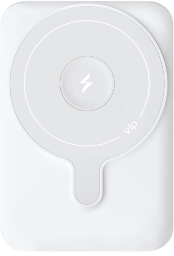 Портативное зарядное устройство VLP Dual Magsafe Qi 5000 мАч Белое