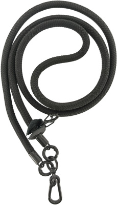 Шнурок Krutoff Нейлон для телефона и ключей 1,2 м Чёрный