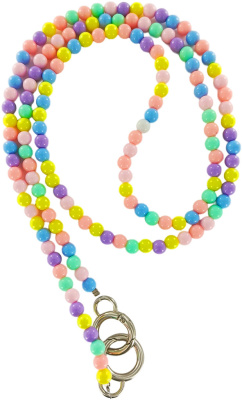 Шнурок Krutoff Бусы для телефона и ключей 1,1 м Разноцветный