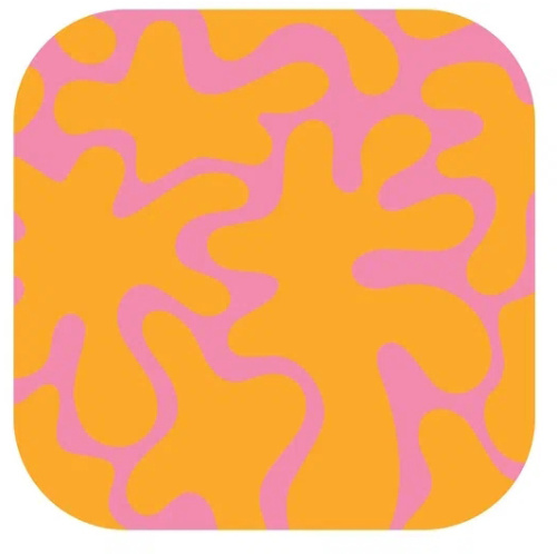 Наклейка VLP 3D оранжевые кляксы