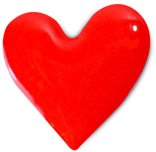 Наклейка VLP 3D красное сердце