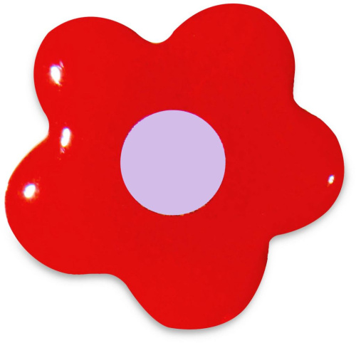 Наклейка VLP 3D красный цветок