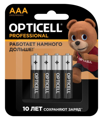 Батарейки Opticell Professional AAA 1,5 В (4 шт.)