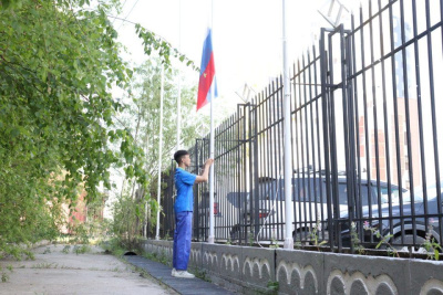В олимпийской деревне подняли флаг России в преддверии игр «Дети Азии» / Дьулустаан Сергеев   
