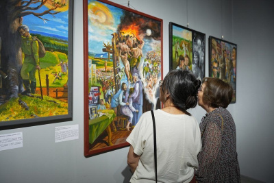 Выставка картин Ивана Лебедева, посвященных Великой Отечественной войне, открылась в Якутии / ЯСИА   Республика Саха (Якутия)